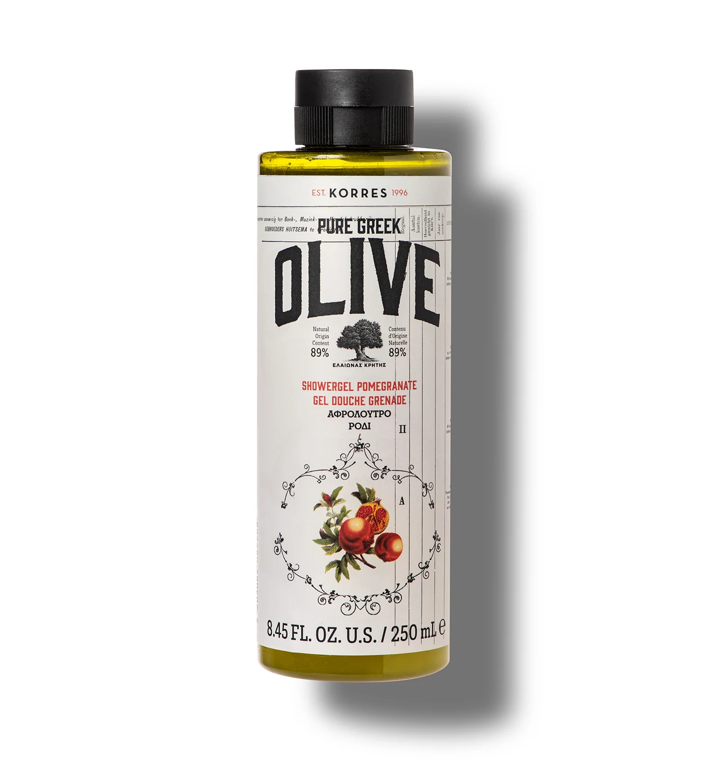 Pure Greek Olive Shower Gel Pomegranate