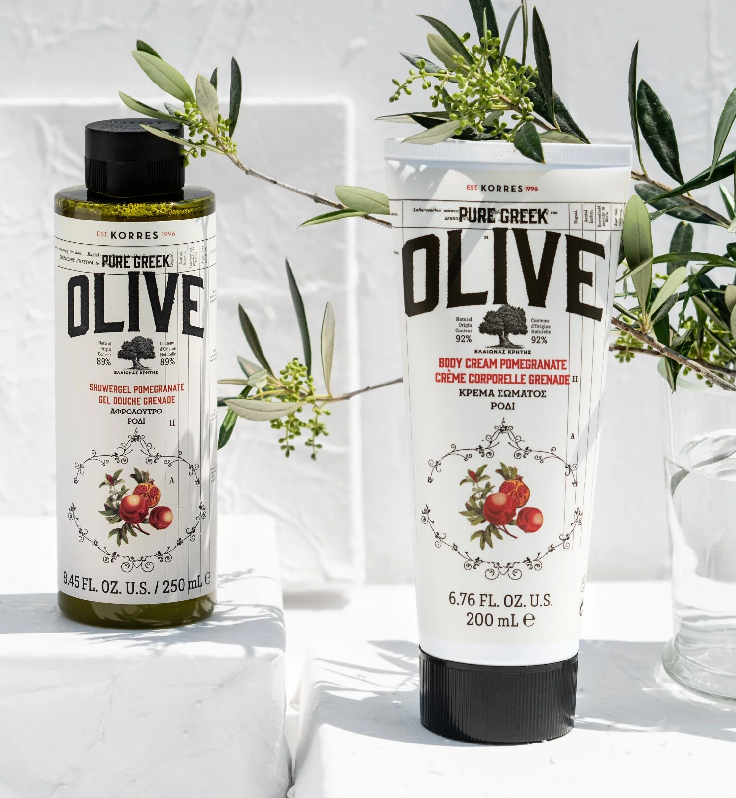 Pure Greek Olive Body Cream Pomegranate - Image 2